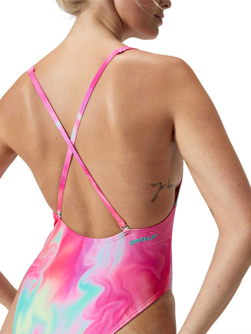 SPEEDO Ženski jednodelni kupaći kostim PRINTED CONVERTIBLE