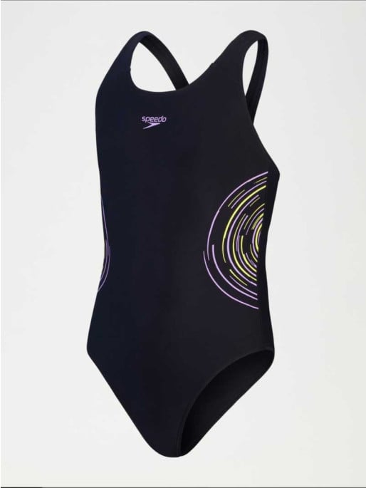 SPEEDO Dečiji jednodelni kupaći kostim GIRLS PLACMEMENT MUSCLEBACK