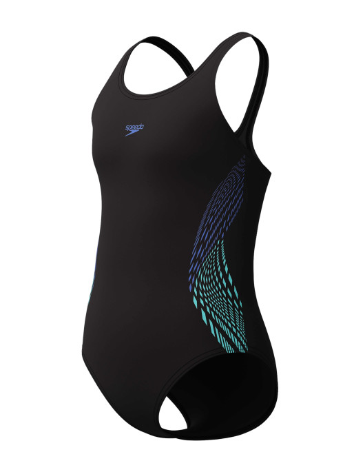 SPEEDO Dečiji jednodelni kupaći kostim GIRLS PLACMEMENT MUSCLEBACK