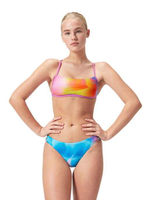 SPEEDO WOMENS ALLOVER DIGITAL CROSS BACK Bikini Top