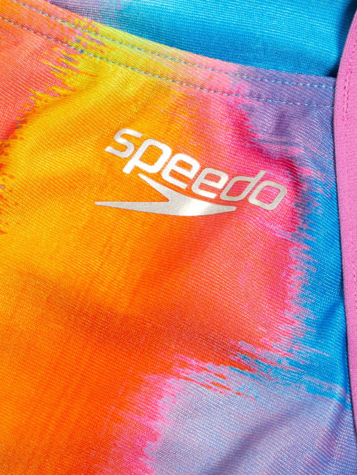 SPEEDO WOMENS ALLOVER DIGITAL CROSS BACK Bikini Top