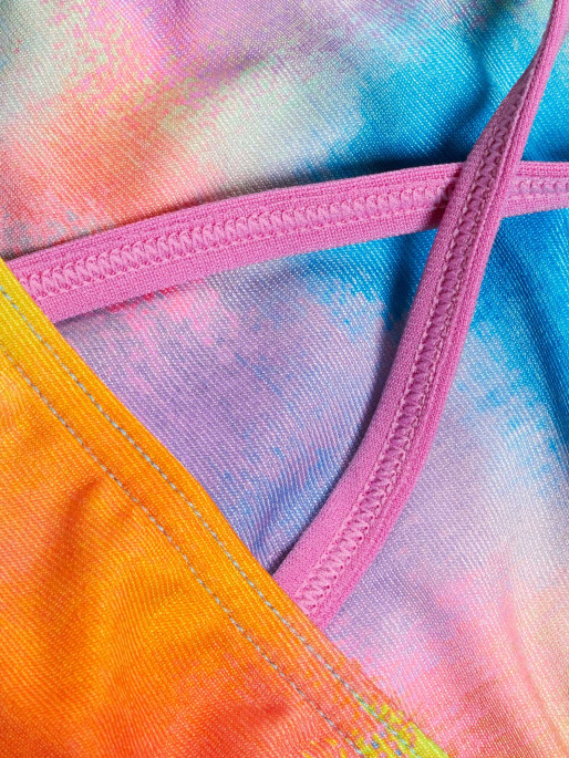 SPEEDO WOMENS ALLOVER DIGITAL CROSS BACK Bikini Top