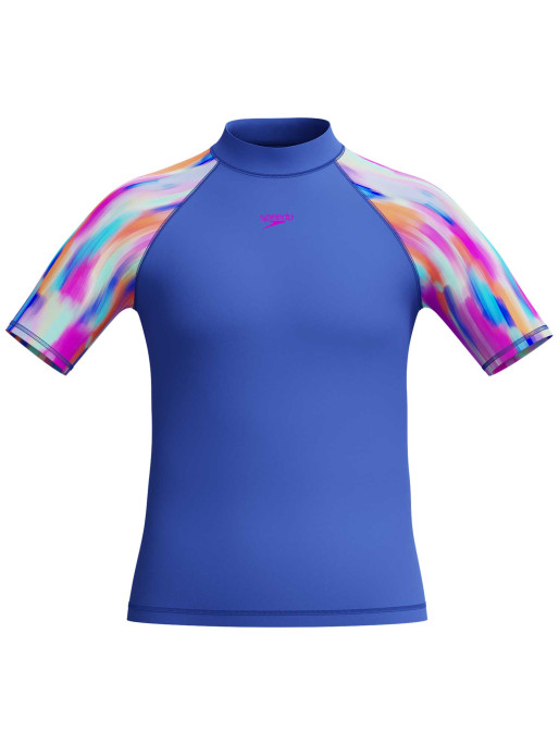 SPEEDO Παιδική Κοντομάνικη Μπλούζα GIRLS PRINTED SUN TOP