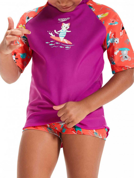 SPEEDO DIGITAL SHORT SLEEVE RASHTOP SET