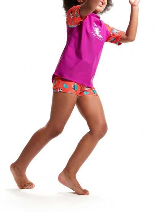 SPEEDO DIGITAL SHORT SLEEVE RASHTOP SET