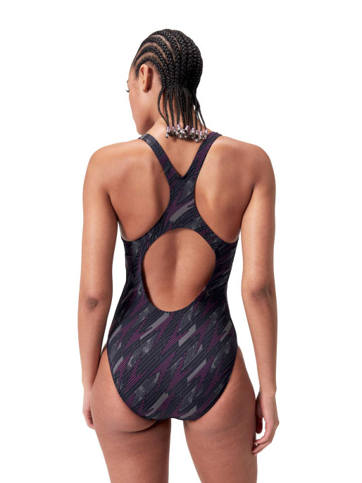 SPEEDO WOMENS HYPER BOOM ALLOVER MEDALIST Swimsuit