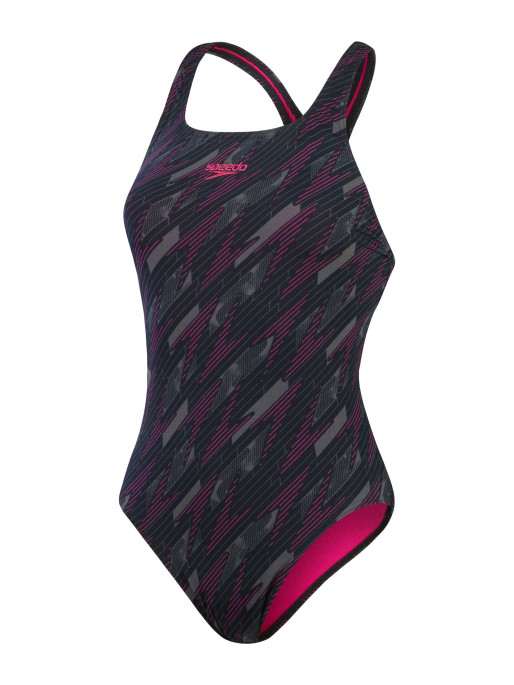 SPEEDO WOMENS HYPER BOOM ALLOVER MEDALIST Swimsuit