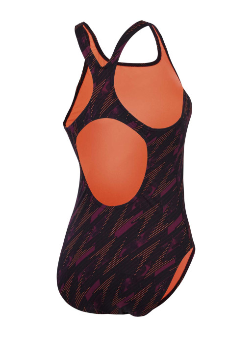 SPEEDO Swimsuit WOMENS HYPERBOOM ALLOVER MEDALIST
