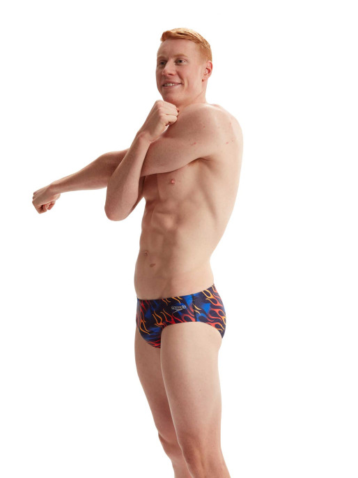 SPEEDO MENS 8CM ALLOVER DIGITAL BRIEF