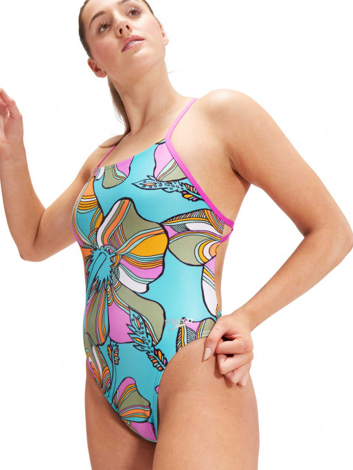 SPEEDO ALLOVER DIGITAL TIE-BACK Swimsuit