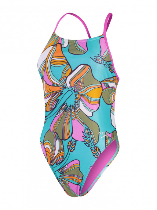 SPEEDO ALLOVER DIGITAL TIE-BACK Swimsuit