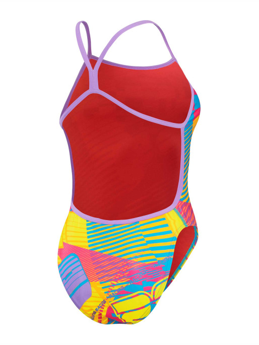 SPEEDO WOMENS ALLOVER DIGITAL VBACK Swimsuit