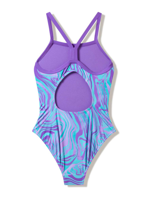 SPEEDO Цял бански GIRLS PRINT THINSTRAP 1PC