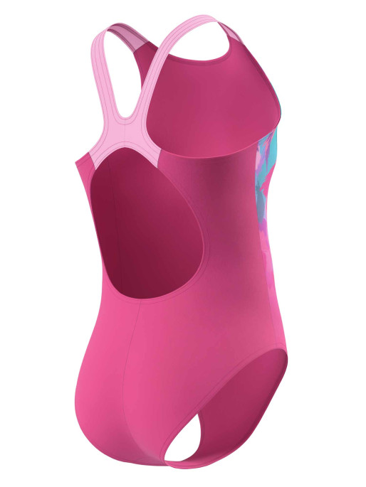 SPEEDO Цял бански GIRLS PRINT PULSEBACK 1PC
