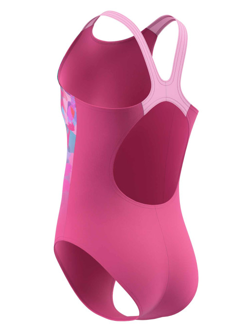 SPEEDO Цял бански GIRLS PRINT PULSEBACK 1PC