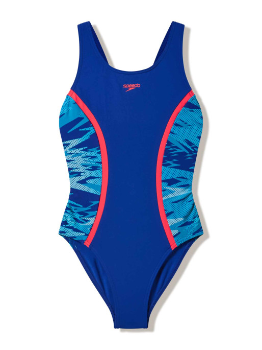 SPEEDO Цял бански GIRLS HYPERBOOM SPLICE MUSCLEBACK 1PC
