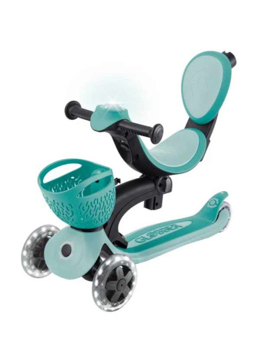 GLOBBER Тротинетка 5 в 1 BABY LEARN 360 FLASH LIGHTS