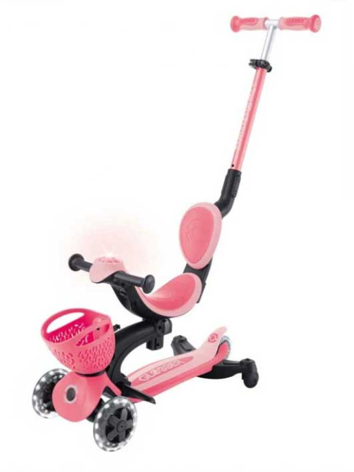 GLOBBER Тротинетка 5 в 1 BABY LEARN 360 FLASH LIGHTS