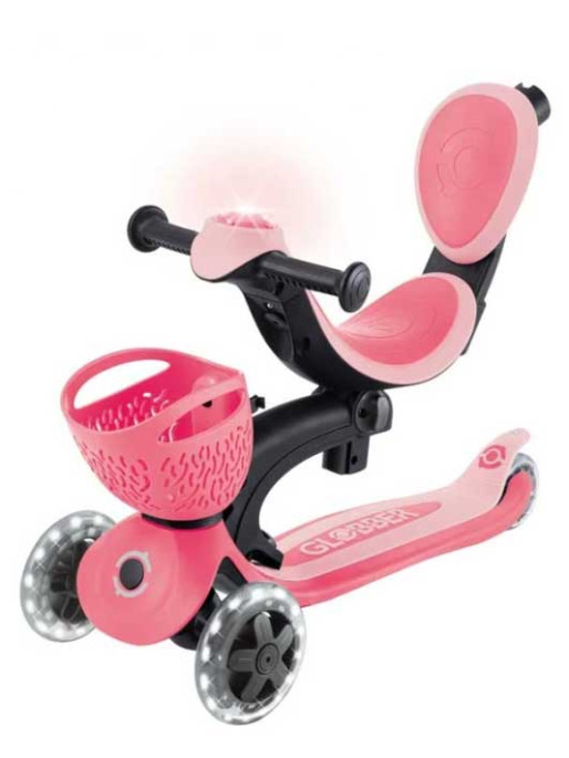 GLOBBER Тротинетка 5 в 1 BABY LEARN 360 FLASH LIGHTS