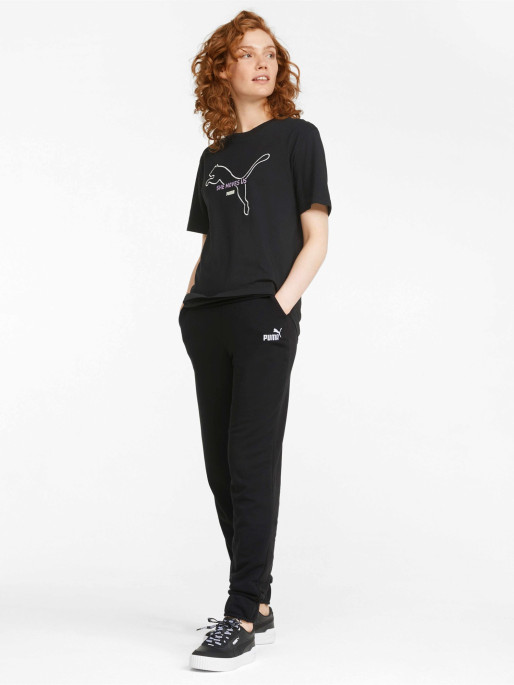 PUMA ESS+ Embroidery High-Waist Sports Pants