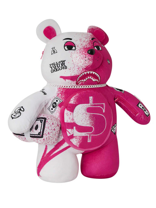 SPRAYGROUND Rucsac Pink Vandal Teddy Bear