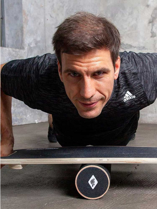 FUN SPORTS Дървен баланс борд - 74 х 28 см