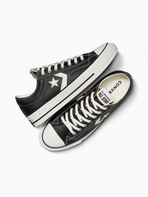 Converse star 2024 player black leather