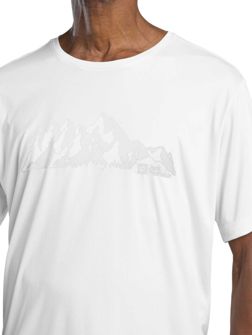JACK WOLFSKIN Κοντομάνικη Μπλούζα PEAK GRAPHIC T M