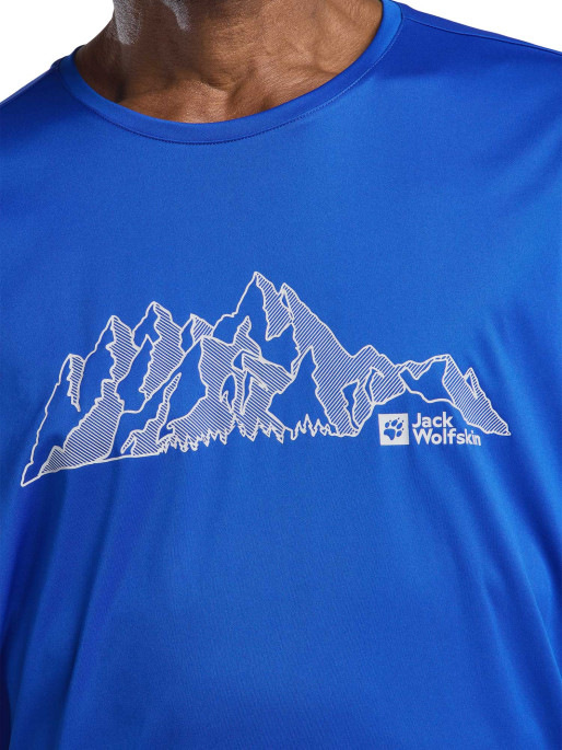 JACK WOLFSKIN Κοντομάνικη Μπλούζα PEAK GRAPHIC T M