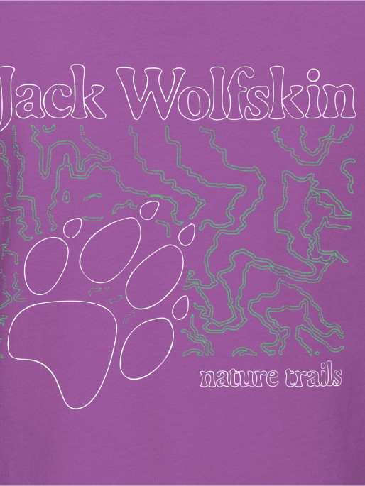 JACK WOLFSKIN Тениска CELEBRATE THE PAW T W