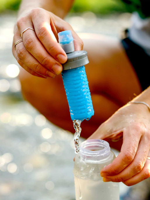 Hydrapak Sticla moale pentru apa Ultraflask + Filter Kit