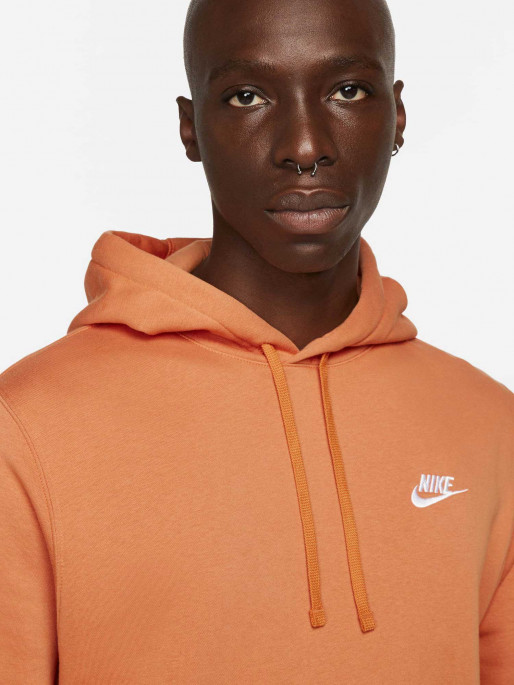 Nike sportswear hotsell club hoodie orange