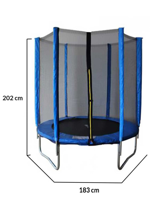 BYOX Батут с външна мрежа Jump - 183cm (6ft)