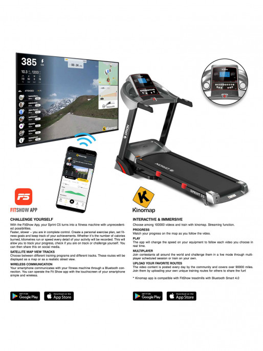 ORION SPRINT C5 16 km/3.25 HP Smart Treadmill