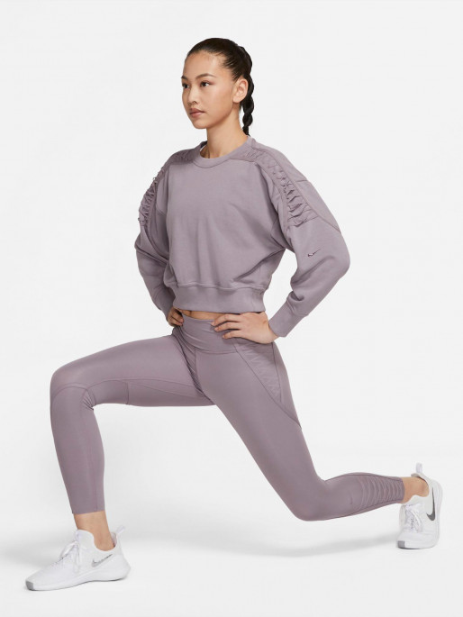 NIKE W THRMA FLC CROP LC LS