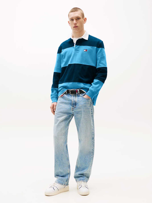 TOMMY JEANS Sweatshirt TJM RLX FIT COLORBLOCK RUGBY E