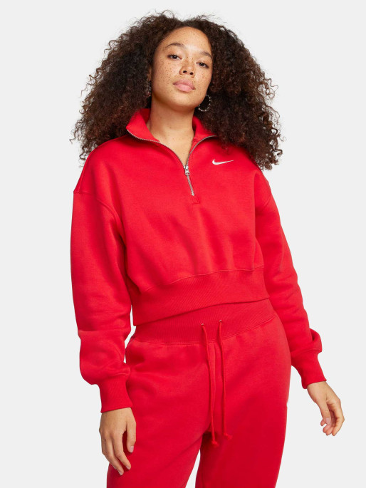 NIKE W NSW PHNX FLC QZ CROP Sweatshirt