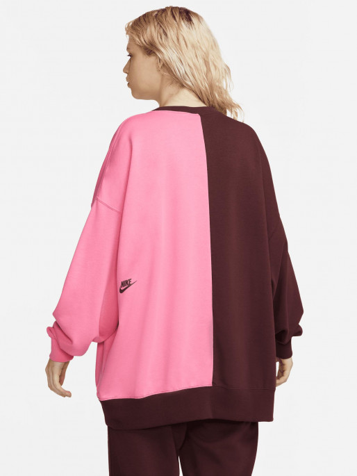 NIKE Bluza W Ft Flc Oos Crew Dnc