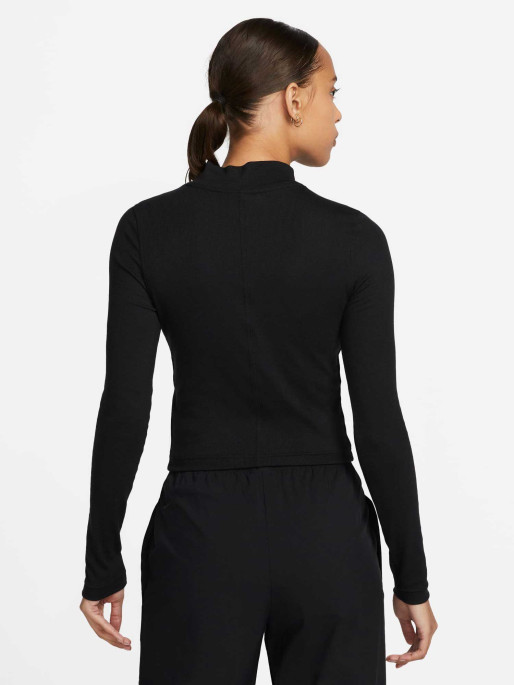 NIKE Bluza W Nsw Essntl Rib Mock Ls