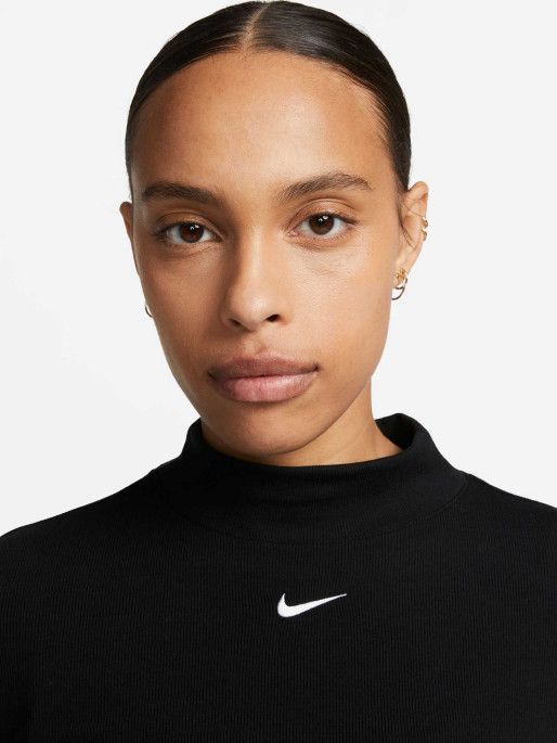 NIKE Bluza W Nsw Essntl Rib Mock Ls