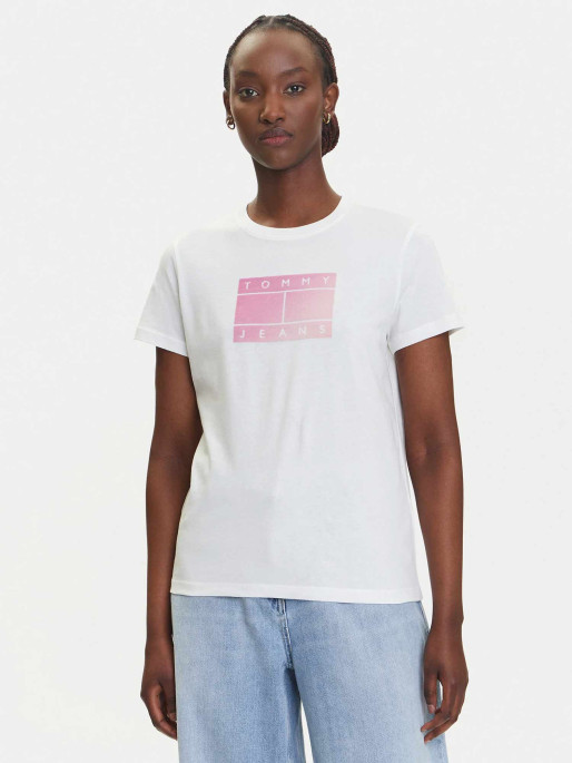 TOMMY JEANS Tricou Tjw Reg Gradient Flag Ss