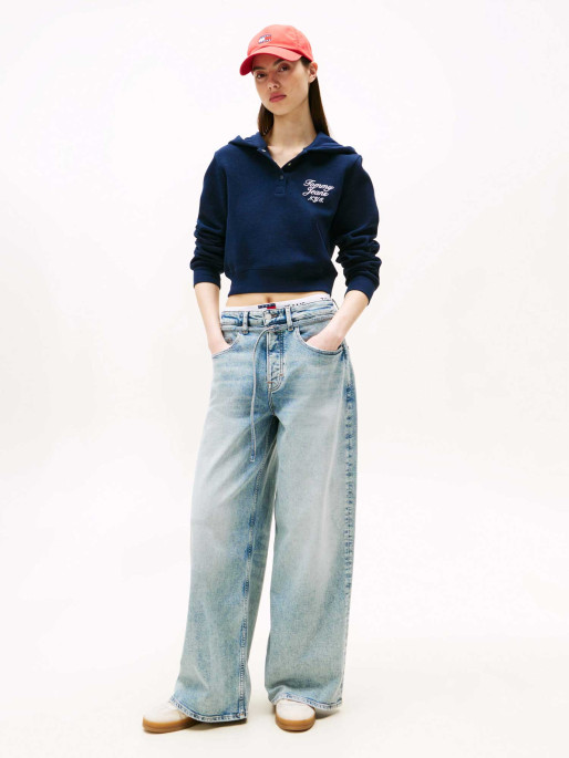 TOMMY JEANS Hoodie TJW REG CRP WAFFLE HOODIE