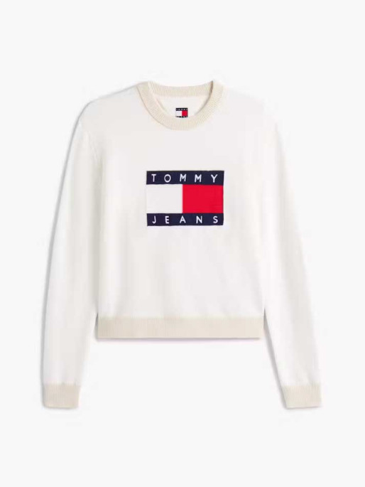 TOMMY JEANS Bluza Tjw Clrblckflag Sweater Ext