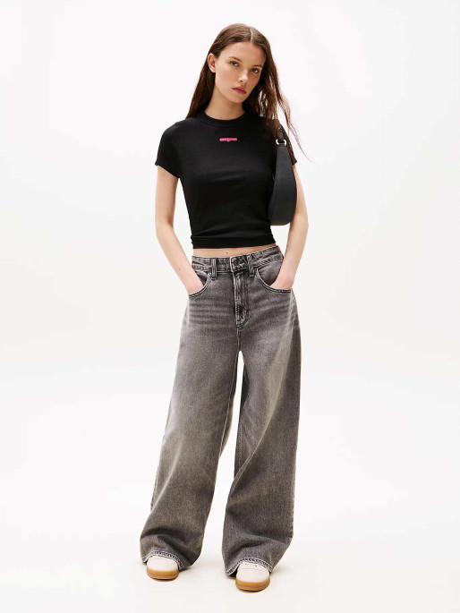 TOMMY JEANS T-shirt TJW SLIM SCRIPT LABEL SS TEE E