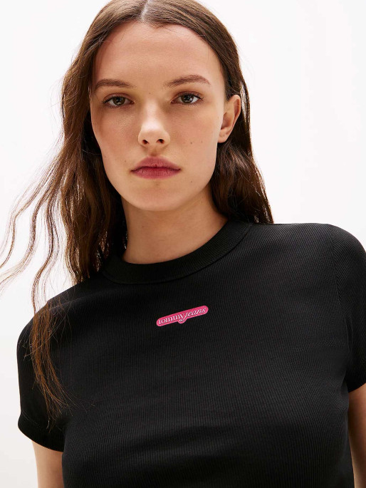 TOMMY JEANS T-shirt TJW SLIM SCRIPT LABEL SS TEE E