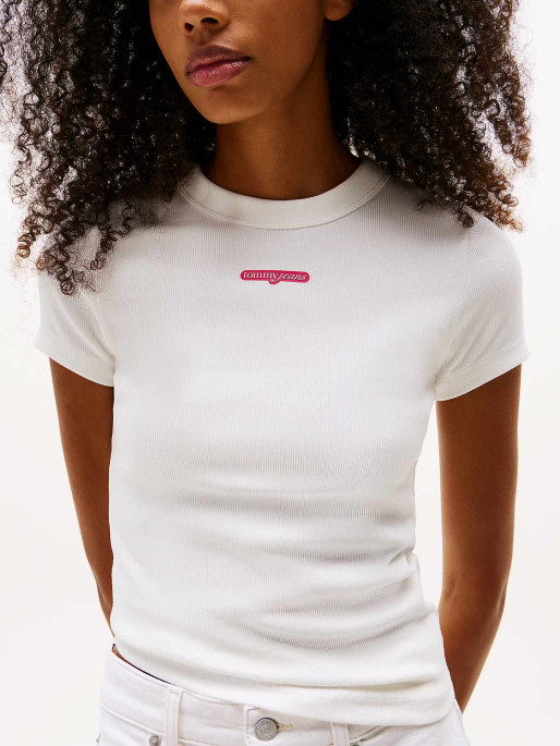 TOMMY JEANS T-shirt TJW SLIM SCRIPT LABEL SS TEE E