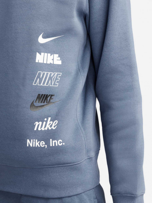 NIKE Bluza M Nk Club + Bb Crew Mlogo