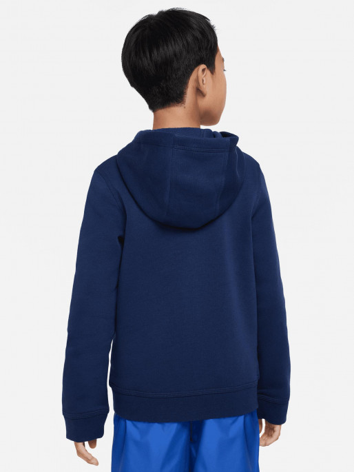 NIKE Hoodie B NSW CLUB+ FLC FZ HBR