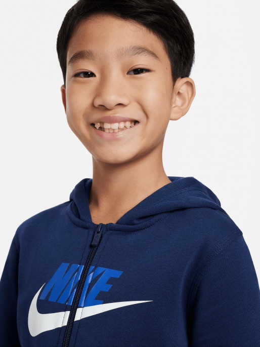 NIKE Hoodie B NSW CLUB+ FLC FZ HBR