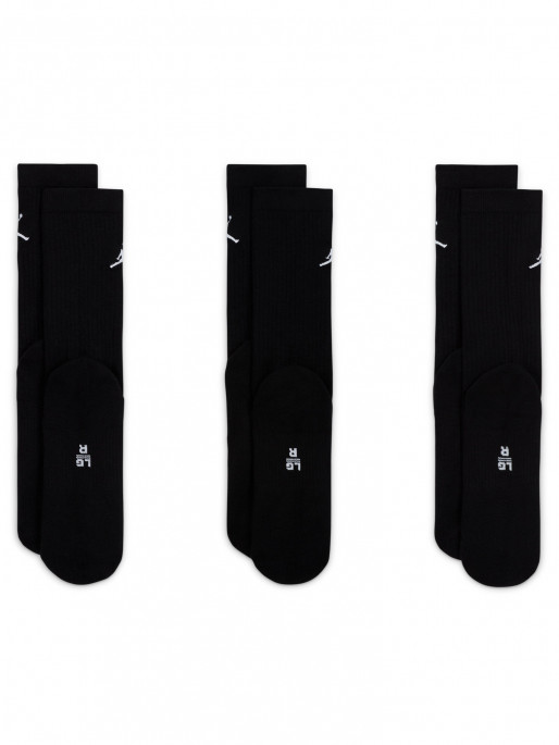 JORDAN U J ED CUSH POLY CREW 3PR Socks